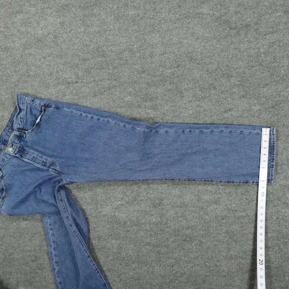 Levis 501 Mens Jeans 36x32 (Tag 38x32) Blue Original Fit Straight Leg Button Fly